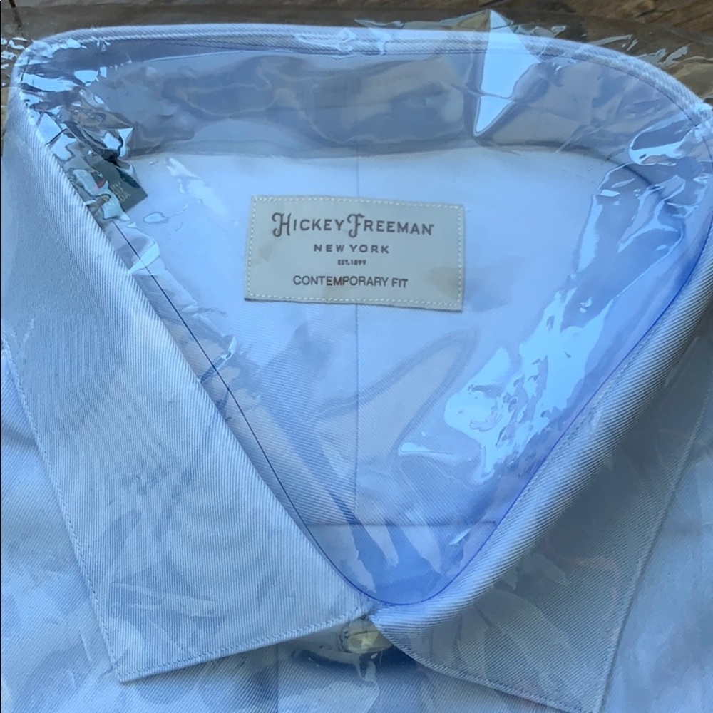 Hickey Freeman Blue Button Down - image 2